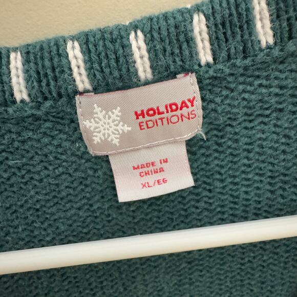 Holiday Editions Christmas Embroidered Sweater Vest US Women's XL - Picture 5 of 8